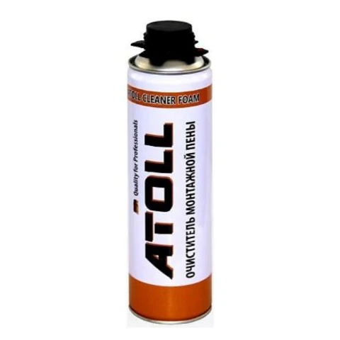 Очиститель монтажной пены ATOLL 500 мл/12 для свежей и затвердевшей пены