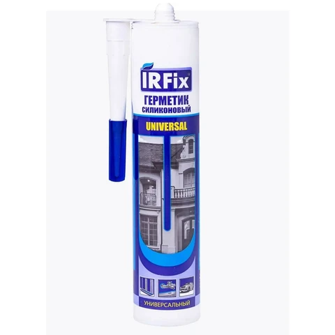 Герметик силиконовый универсальн. Белый 310 мл IRFIX /25 шт