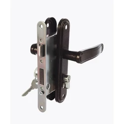 Замок врезной с ручкой ЗВ 4.3.03 медь цилиндровый 3-ригеля Абсолют Зенит /15 шт