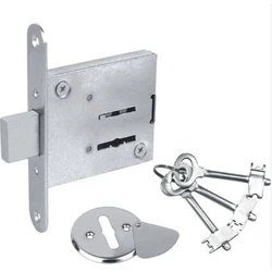 Замок врезной сувальдный ЗВ 8-4 3 ключа Зенит /15 шт.уп.