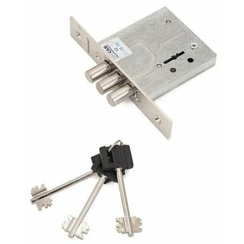 Замок врезной сувальдный ЗВ8-8 У/13 3-риг.3 кл (76314) BORDER/30 шт