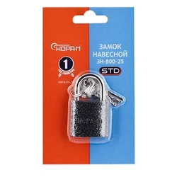 Замок навесной ЗН 800 25мм (2кл) НОРА-М