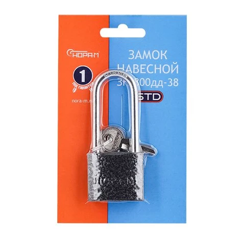 Замок навесной ЗН 800дд 38мм (3кл) НОРА-М