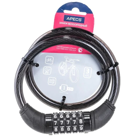 Замок-трос велосипедный PD-83-65СМ-CODE