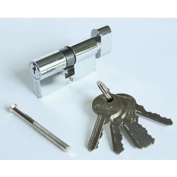 Личинка-цилиндр мех. Антал ZA(МЦ)60-N 5 кл. ключ/верт.60 мм (хром)/12 шт.