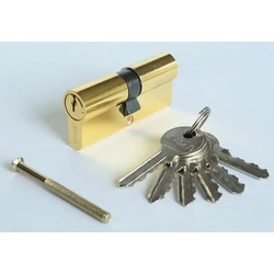 Личинка-цилиндр мех. Антал ZA(МЦ)80-G 5 кл. ключ/ключ 80 мм (латунь)/12 шт.