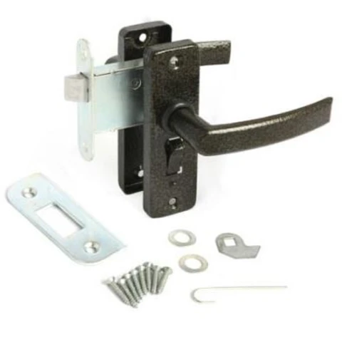 Ручка-Защелка ЗЩД 16 доп. запирание б/ключа антик. медь/Вега