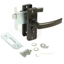 Ручка-Защелка ЗЩД 16 доп. запирание б/ключа антик. медь/Вега