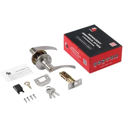 Ручка-Защелка ЗВ2-01 ISPARUS (мат. никель) ключ/фикс.