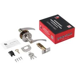 Ручка-Защелка ЗВ2-03 ISPARUS (мат. никель) фикс.