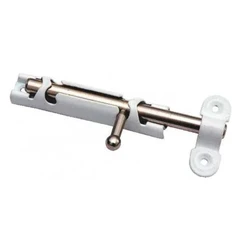 Шпингалет-задвижка ЗТ-3 полимер. белый 11 см Металлист/100 шт.