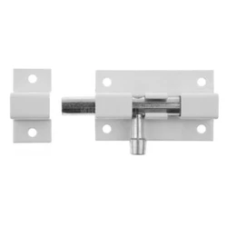 Шпингалет-задвижка ШП-50 П белый Нытва/250 шт.