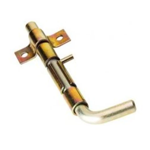 Задвижка дверная Секрет ЗД-08 х120 гараж.под приварку гнутый ригель D14мм (цинк)