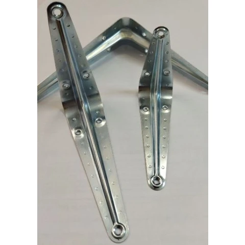 Уголок кронштейн д/полок 125х150 цинк с разметкой (288)