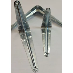 Уголок кронштейн д/полок 125х150 цинк с разметкой (288)