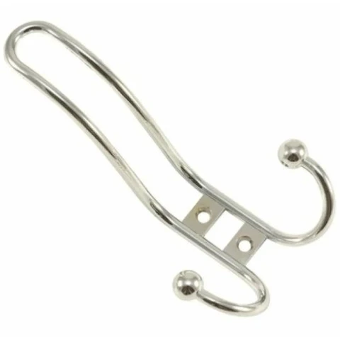 Крючок 1006 СР тройной фигурный хром/20 шт