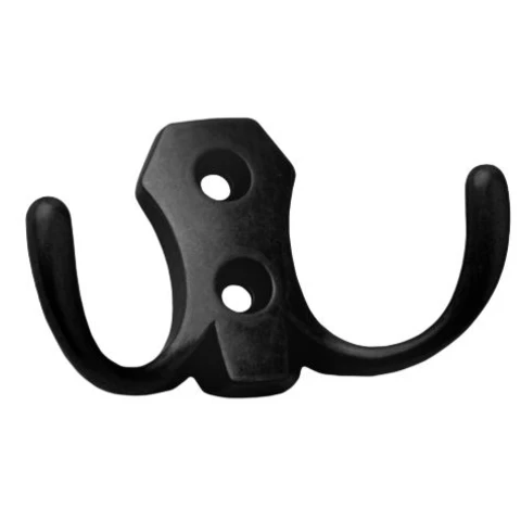 Крючок 1010 СP двойной чёрный матовый /100 шт.
