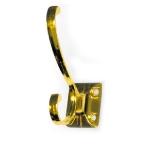 Крючок 1049 GР двойной квадрат накладка усиленный золото/40 шт