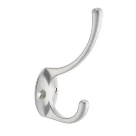 Крючок 2541 СР двойной большой мат. хром /50 шт.