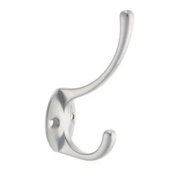 Крючок 2541 СР двойной большой мат. хром /50 шт.