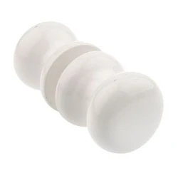 Ручка дверная деревян. круглая Бб1 белая/30 шт.