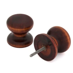 Ручка дверная деревян. круглая Бт2 темный мат. лак/30 шт.