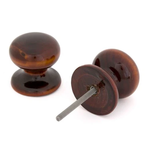 Ручка дверная деревян. круглая Мт1 темная/30 шт.