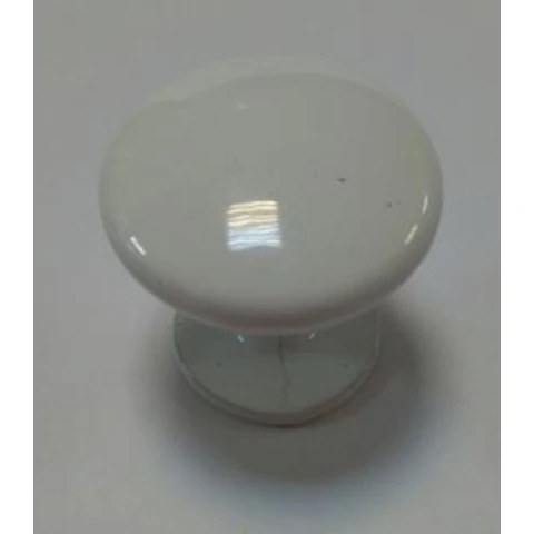 Ручка кнопка мебельная РК-24 метал. белая /10 шт