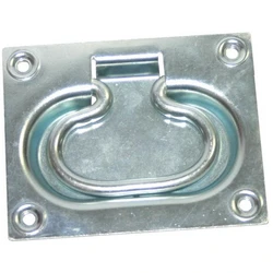 Ручка откидная для погреба 100х80 скрытая цинк Металлист /50 шт.