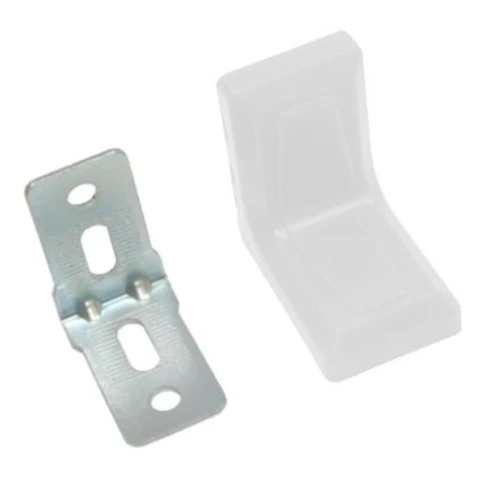 Уголок мебельный 26х26 с декор. накладкой белый Металлист /250 шт.