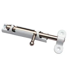 Шпингалет-задвижка ЗТ-1 белый 6 см Металлист/150 шт.