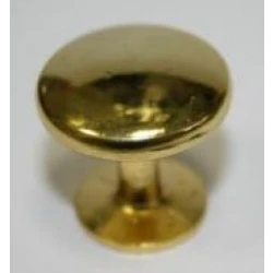 Ручка мебельная кнопка РК-25 латунированная №283