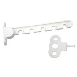 Ограничитель для ПВХ окон L-105 мм (комплект) белый /50 шт.