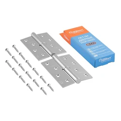 Петля накладная 100х70х2,5 левая с подшипником 750-4 (хром) НОРА-М