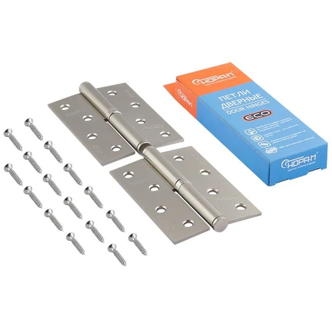 Петля накладная 100х70х2,5 левая с подшипником 750-4 (мат.хром) НОРА-М