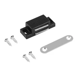 Защелка меб. магнитная МАЛАЯ (42мм) черная 5ШТ/УП НОРА-М