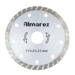 Диск отрезной алмазный 115 х 22,23 мм Железобетон-Турбо 