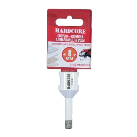 Коронка алмазная по керамогр. для УШМ 8 мм 