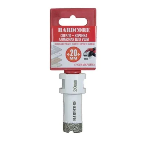 Коронка алмазная по керамогр. для УШМ20 мм 