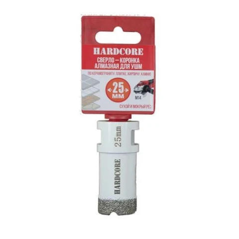 Коронка алмазная по керамогр. для УШМ25 мм 