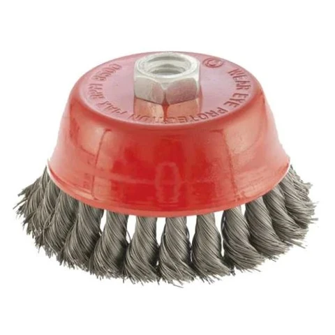 Щетка-чашка для УШМ 65 мм, М14, кручёная проволока 
