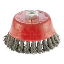Щетка-чашка для УШМ 65 мм, М14, кручёная проволока 