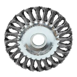 Щетка плоская для УШМ 125 х 22,23 мм, кручёная проволока 