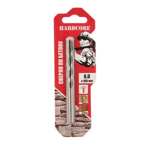 Сверло по бетону 6х 100 мм 