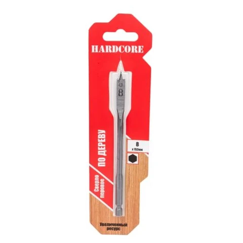 Сверло по дереву перовое 8 х 152 мм с подрезателями 