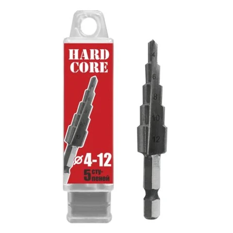 Сверло по металлу шаговое 4-12 мм ( 5 ступ.) 