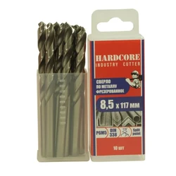 Сверло по металлу Industry cutter 8.5х117 мм Р6М5 фрез. 