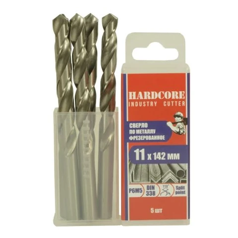 Сверло по металлу Industry cutter 11,0х142 мм Р6М5 фрез. 