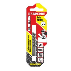 Сверло по металлу Trio Cutter 3,0х 61 мм Р6М5 2 шт/уп 