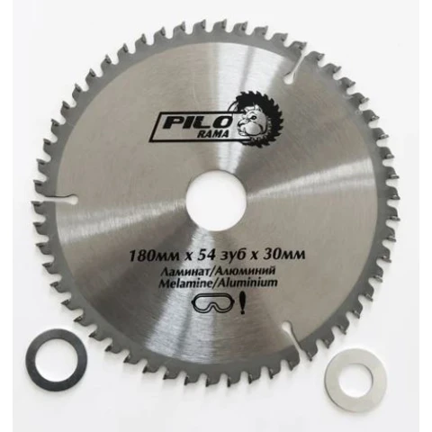 Диск пильный по ламинату и алюминию 180 мм х 54 зуб. х 30/20 мм 